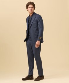J.PRESS MEN 夏に嬉しい6つの高機能【セットアップ対応】【J.PRESS-POOL WOOL】ジャージーセットアップ スラックス