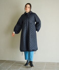 #Newans 【セレモニーにも】〈亀恭子さんコラボ〉キルティングロングコート