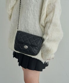 WEGO スタッズ付きキルティングショルダー