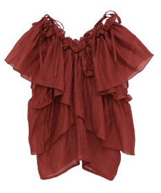 Green Parks マルチＷＡＹオフショルフリルブラウス