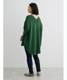 Green Parks ミニ裏毛バックカシュクール半袖チュニック