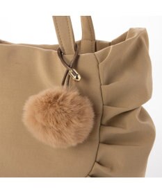 UNBILLION カシュカシュ cachecache / ポンポンつきラウンドミニトート