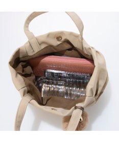 UNBILLION カシュカシュ cachecache / ポンポンつきラウンドミニトート