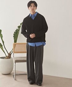 WEGO スキッパーニットポロ