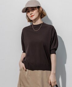23区 【先行予約】セミマットフリゼ リラクシー ニット Tシャツ