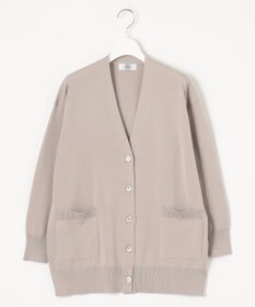 J.PRESS LADIES 【洗える】 Co/Peライト Vネック ロング カーディガン