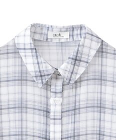 earth music&ecology シアーチェックシャツ