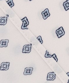 23区 L 【洗える】ジオメトリックパターン フリル ブラウス