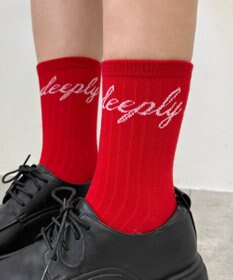 WEGO メッセージロゴソックス