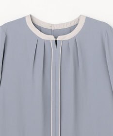ANY SIS L フロントチャームバイカラー ブラウス