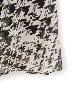 23区 S 【洗える】ハウンドトゥースアートプリント ギャザー スカート