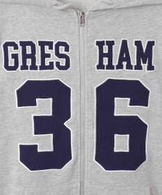 WEGO ナンバリングビッグジップパーカー