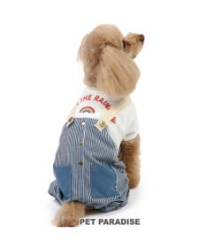 PET PARADISE ペットパラダイス パンツつなぎ 《ヒッコリー風》 小型犬
