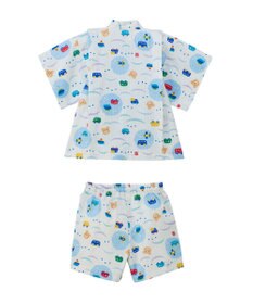 MIKI HOUSE HOT BISCUITS 【80-120cm】総柄 甚平スーツ