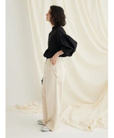 CRAFT STANDARD BOUTIQUE パールボタンピコフリルブラウス