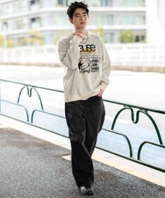 WEGO スプレーグラフィックニットプルオーバー