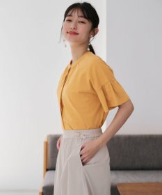 ANY SIS 【UVケア・接触冷感】汗ジミ防止加工カット ブラウス