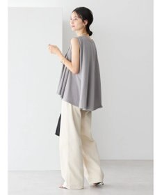 AMERICAN HOLIC 接触冷感バックフレアノースリーブプルオーバー