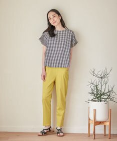 ANY L 【洗濯機可能】ライトリネンクロス　フレアスリーブ