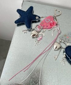 WEGO デニムモチーフセットキーホルダー