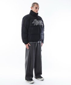 WEGO 【ユニセックス着用ITEM/MLサイズ展開】パファーグラフィックブルゾン