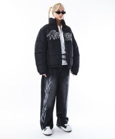 WEGO 【ユニセックス着用ITEM/MLサイズ展開】パファーグラフィックブルゾン