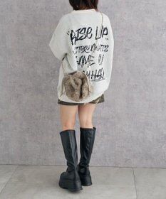 WEGO ファー巾着チェーンショルダー