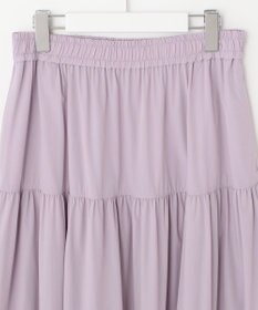 UNFILO 【撥水/UVケア/接触冷感】シャカ楽ストレッチ ティアードスカート