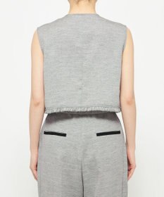 uncrave リネンライクツイル ジレブラウス