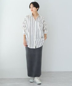 AMERICAN HOLIC ドビーストライプロングシャツ