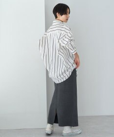 AMERICAN HOLIC ドビーストライプロングシャツ