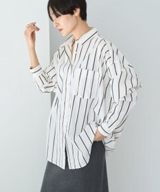 AMERICAN HOLIC ドビーストライプロングシャツ