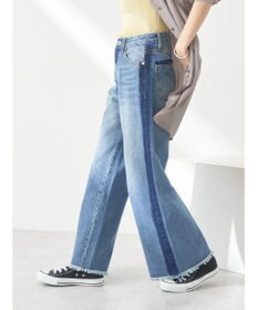 earth music&ecology サイドラインデニムパンツ