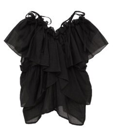 Green Parks マルチＷＡＹオフショルフリルブラウス