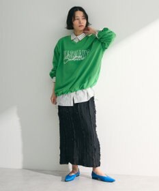 Green Parks ナイロンロゴＶネックプルオーバー