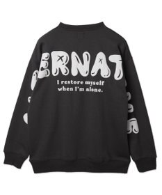 WEGO 【ユニセックス着用ITEM】ストレートラインロゴグラフィックプルオーバー