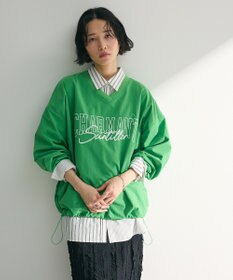 Green Parks ナイロンロゴＶネックプルオーバー