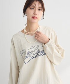 Green Parks ナイロンロゴＶネックプルオーバー