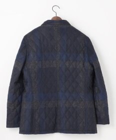 JOSEPH ABBOUD 【イタリア素材/軽量/中綿キルト】 スライバーチェックキルト ジャケット