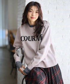 ANY 【洗濯機可】スウェットライクロゴニット