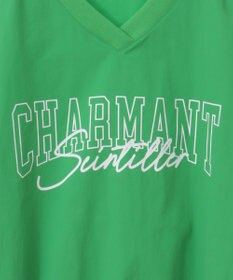 Green Parks ナイロンロゴＶネックプルオーバー