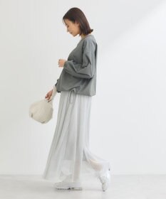 Green Parks ナイロンロゴＶネックプルオーバー