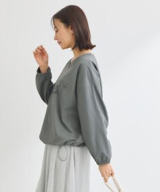 Green Parks ナイロンロゴＶネックプルオーバー