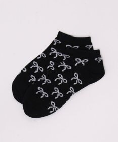 WEGO リボン総柄ショートソックス