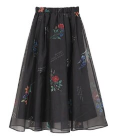 Green Parks ・ＳＵＧＡＲ　ＳＰＯＯＮ　フラワーｐｔシアーフレアスカート