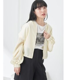 earth music&ecology シアーフードブルゾン