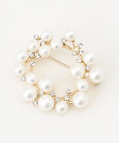 ANY パールサークルブローチ