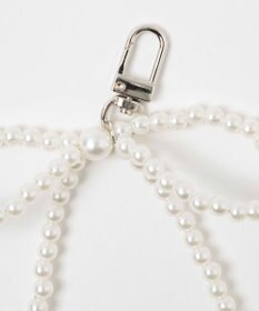 WEGO シンプルパールリボンキーホルダー