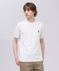 J.PRESS MEN 新デザイン【BULLDOG BOY】カノコレジメン クルーネック Tシャツ ホワイト系