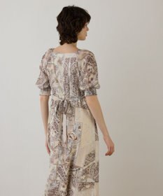 GRACE CONTINENTAL スカーフプリントドレス